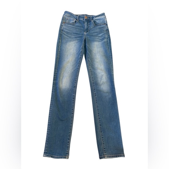 American Eagle Outfitters, Super Stretch Bootcut Jeans, Size 6 (X-Long), Blue - Picture 2 of 10